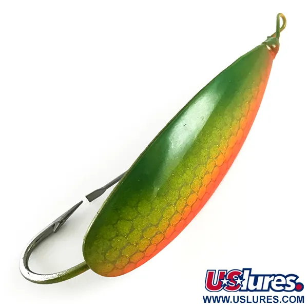 Johnson Silver Minnow Lepel Weedless, Groen/Nikkel/UV, 21g, #6259