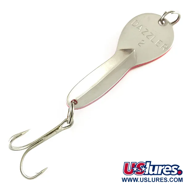 Acme Dazzler #2 UV Lepel, Zilver/Rood, 7g, UV-reactief, #6262