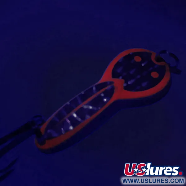 Acme Dazzler #2 UV Lepel, Zilver/Rood, 7g, UV-reactief, #6262