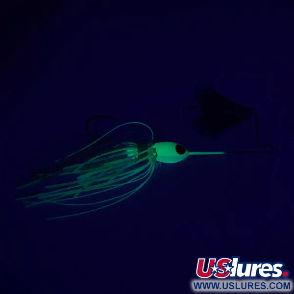Strike King Mini Pro-Buzz Buzzbait, Nikkel/Fluo Groen, 10g, Glow, #6302