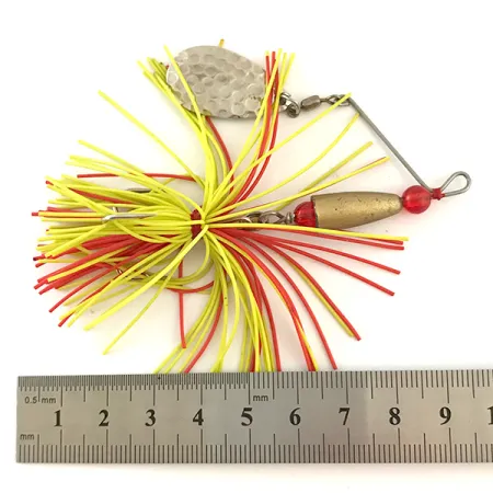 Spinner Bait Spinnerbait, Messing/Nikkel/Geel UV, 12g, UV-actief, #6327