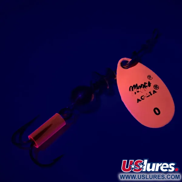 Mepps Aglia 0 Spinner, Fluorescent Orange, 2,5g, UV-reactief, #6330