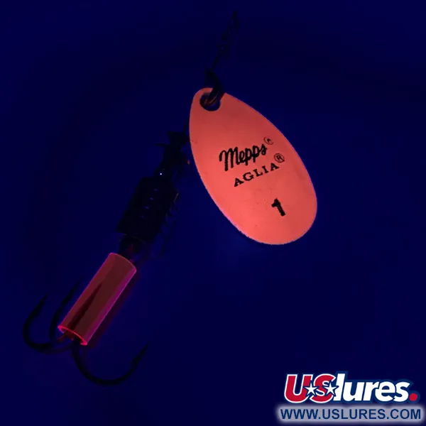 Mepps Aglia 1 Fluo Spinner, Fluorescerend Roze, 3.5g, UV, #6332