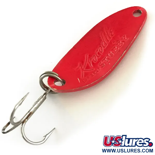 Luhr Jensen Krocodile Stubby UV Lepel, Red UV Glow, 7g, UV-Glow, #6350