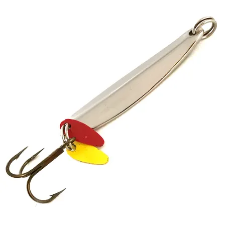 Bay de Noc Swedish Pimple Lepel, Nikkel/Groen/Rood/Geel, 7g, #6359