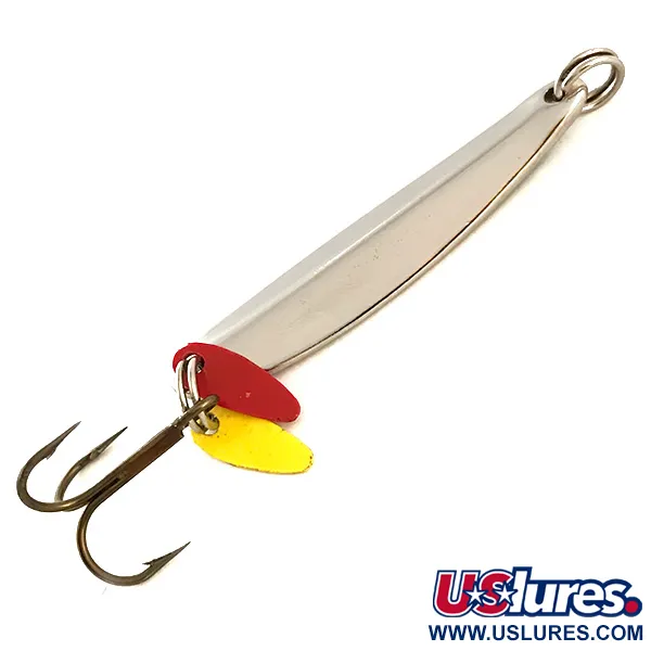 Bay de Noc Swedish Pimple Lepel, Nikkel/Groen/Rood/Geel, 7g, #6359