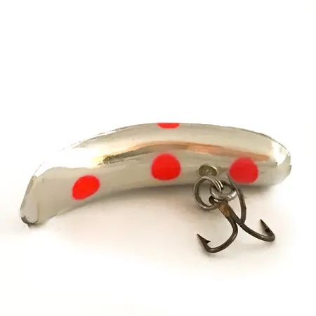 Yakima Bait FlatFish F4 UV Plug, Zilver / Rood, 1.7g, UV, #6360