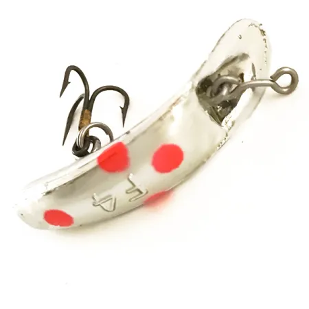 Yakima Bait FlatFish F4 UV Plug, Zilver / Rood, 1.7g, UV, #6360
