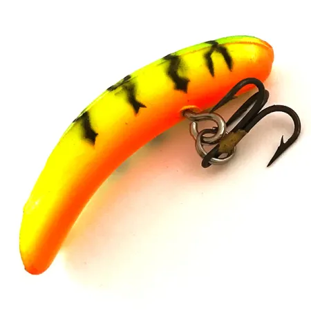Yakima Bait FlatFish F4 UV Plug, Fire Tiger, 1.7g, UV, #6361