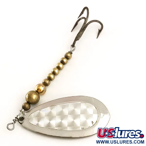 Luhr Jensen Mounti Spinner, Messing / Nikkel, 10g, Ruitpatroon, #6368