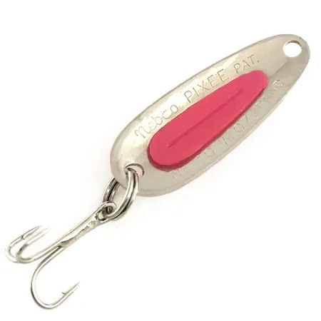 Nebco Pixee UV Lepel, Gehamerd Nikkel / Roze, 4.5g, UV-Kern, #6369