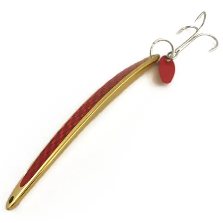 Bay de Noc Swedish Pimple Lepel, Goud/Rood, 40g, Honingraat, #6402