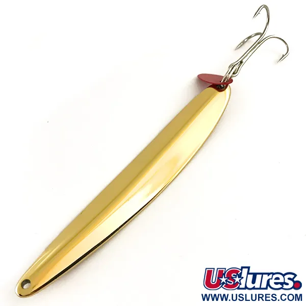 Bay de Noc Swedish Pimple Lepel, Goud/Rood, 40g, Honingraat, #6402