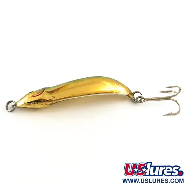 Rapala Minnow Spoon Lepel, Goud / Groen, 10g, Vintage, #6417
