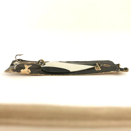 Nebco FlashBait 266 Lepel, Wit, Zwart, Nikkel, 10g, Vintage, #6421