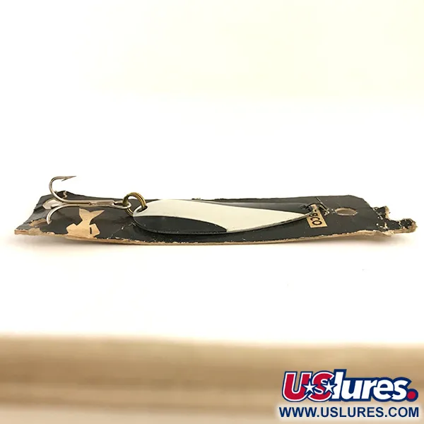 Nebco FlashBait 266 Lepel, Wit, Zwart, Nikkel, 10g, Vintage, #6421