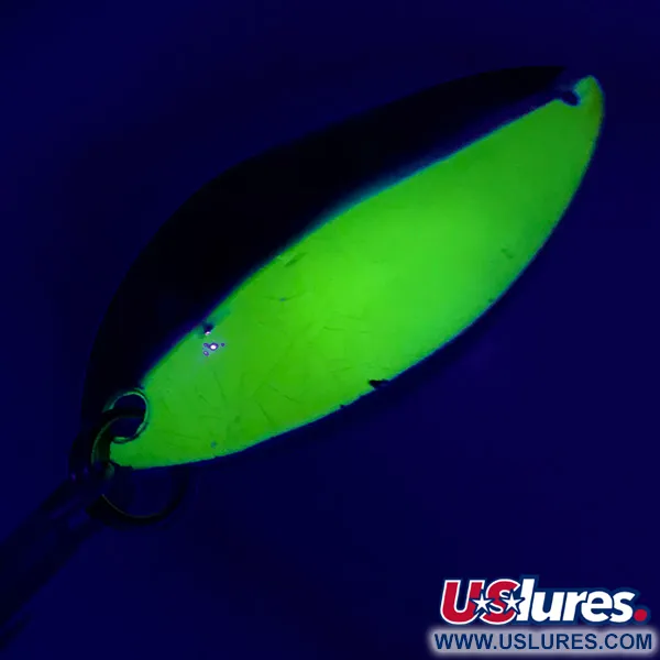 Luhr Jensen Krocodile Stubby UV Lepel, Nikkel/Geel UV, 14g, #6437