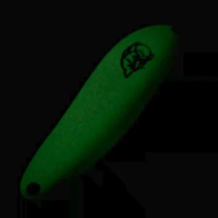 Dardevle Cop-E-Cat 7300 Glow Lepel, Wit/Groen, 10g, UV Glow, #6467