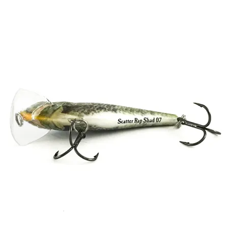 Rapala Scatter Rap Shad SCRS07 Plug, BGL Live Bluegill, 7g, #6475