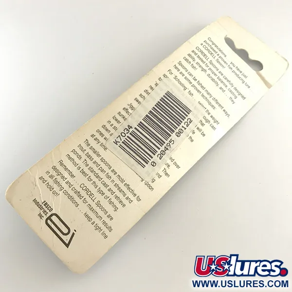 Cotton Cordell CC Spoon Jig Lure, Zilver, 21g, Gehamerd, #6503