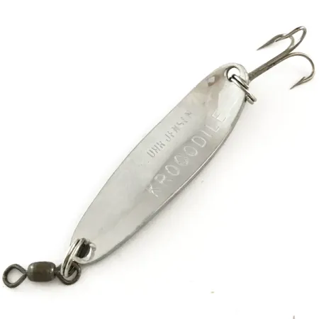 Luhr Jensen Krocodile Die #3 Lepel, Nikkel / Rood, 10g, #6505