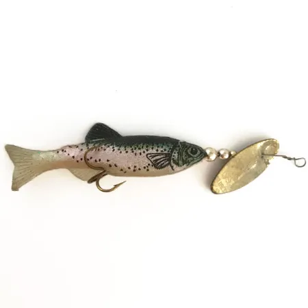Renosky Sonic Swing Minnow Spinner, Messing/Regenboogforel, 6g, #6515