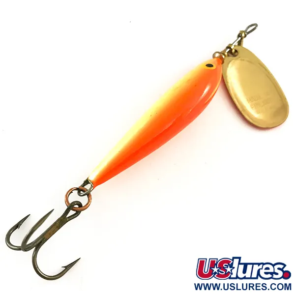 Blue Fox Vibrax Minnow Spin 2 Spinner, Oranje/Goud, 7g, Finland, #6517