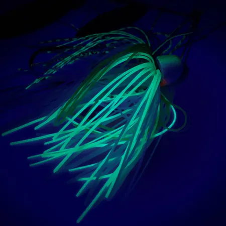 Strike King KVD Spinnerbait, Geel/Wit/Grijs, 18g, Glow-skirt, #6531