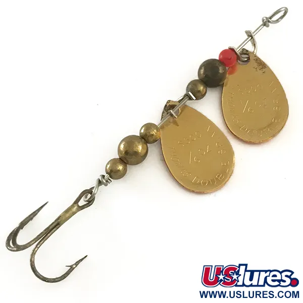 Thomas Double Spinn Tandemspinner, Goud / Rood, 5g, USA, #6532