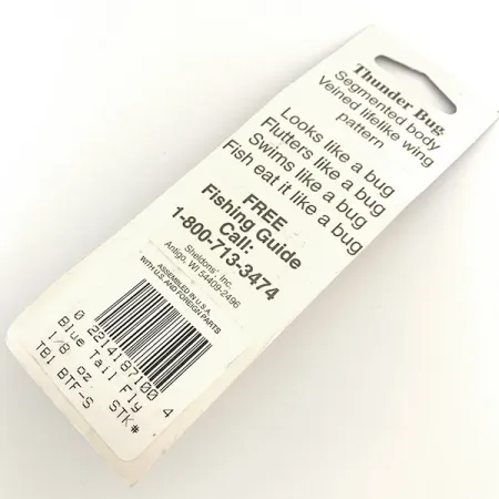 Mepps Thunder Bug Spinner, Goud / Blauw, 4g, Vleugelpatroon, #6535