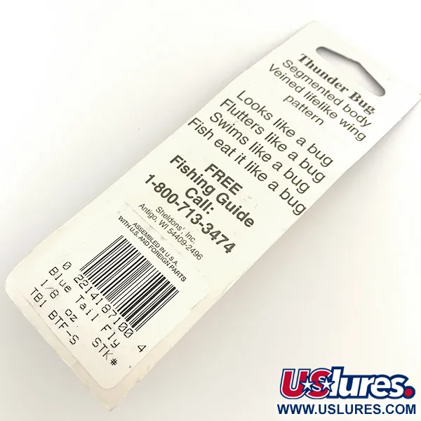 Mepps Thunder Bug Spinner, Goud / Blauw, 4g, Vleugelpatroon, #6535