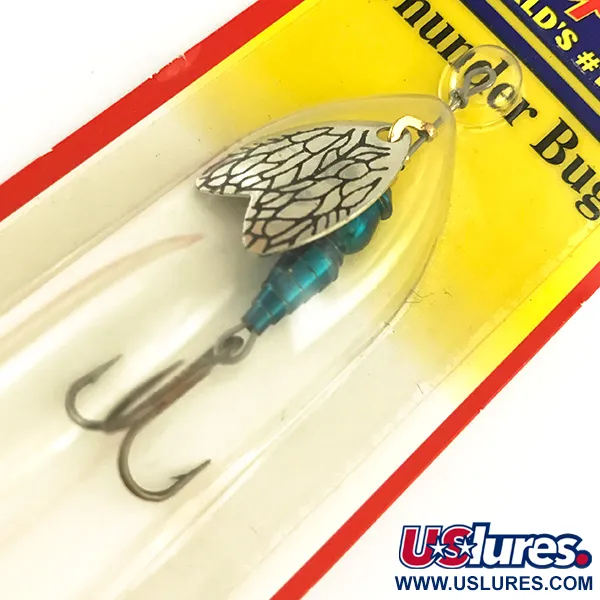 Mepps Thunder Bug Spinner, Goud / Blauw, 4g, Vleugelpatroon, #6535