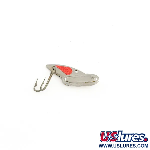Reef Runner Cicada Blade Bait, Nikkel / Rood, 1.2g, Verticaal, #6540