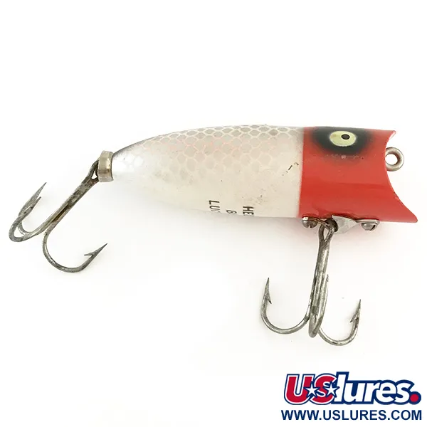 Heddon Baby Lucky 13 Oppervlakteplug, Rood/Wit/Zilver, 9g, #6550