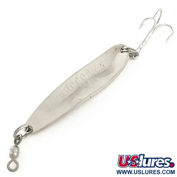 Luhr Jensen Krocodile Die #4 Lepel, Nikkel/Rood, 17g, Verre Worpen, #6554