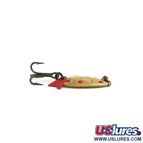 Acme Fish Hawk Lepel, Goud, 5g, Gehamerde Textuur, #11108