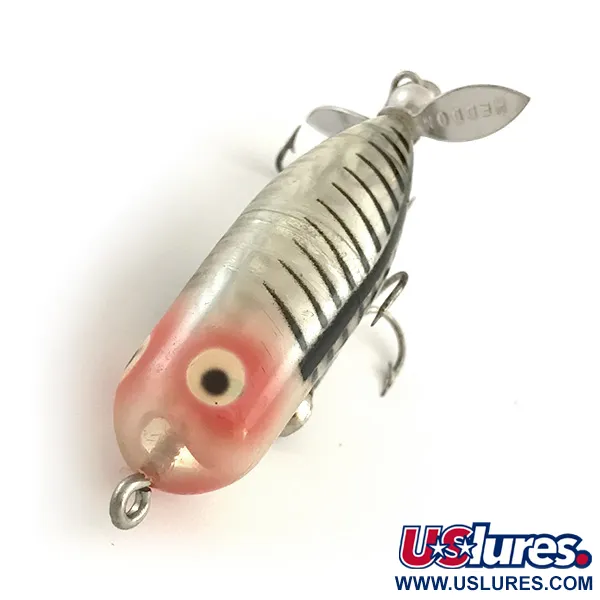 Heddon Tiny Torpedo Topwater Kunstaas, Red Head, 7g, Propeller, #6572