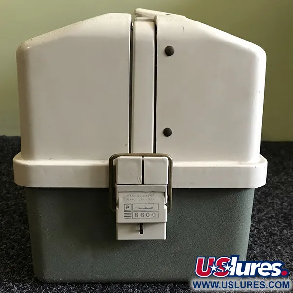 Plano 8600 Vintage Visbox, Wit/Grijs, 6 Plateaus, #6574