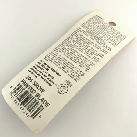 Yakima Bait Worden’s Original Rooster Tail Spinner, Wit, 1.77g, #6579