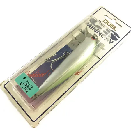 Yo-Zuri Duel CS Minnow Zinkend, Zilver / Groen, 18g, Ratel, #6589