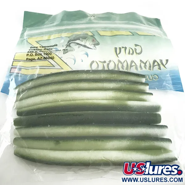 Gary Yamamoto Fat Senko Softbait, Green Watermelon, 10.5cm, #6592
