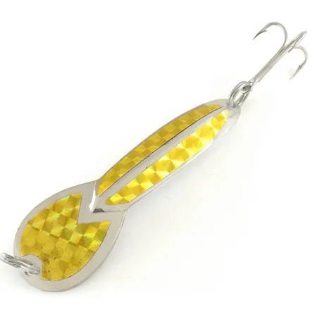 Glen Evans Loco 4 Lepel, Nikkel/Goud Hologram, 23g, Vintage, #6600