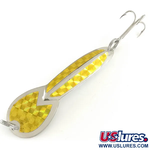 Glen Evans Loco 4 Lepel, Nikkel/Goud Hologram, 23g, Vintage, #6600