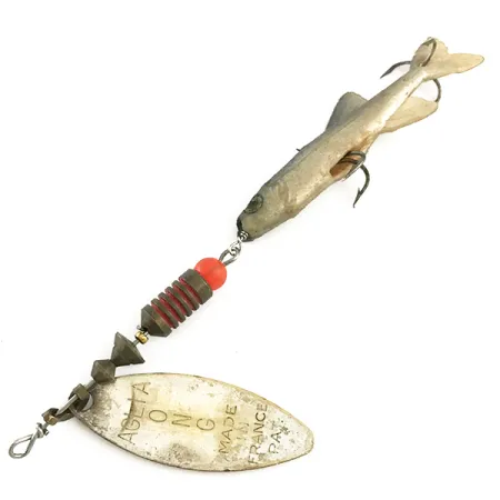 Mepps Aglia Long 2 Mino Spinner, Zilver, 9g, Wilgenblad, #6602