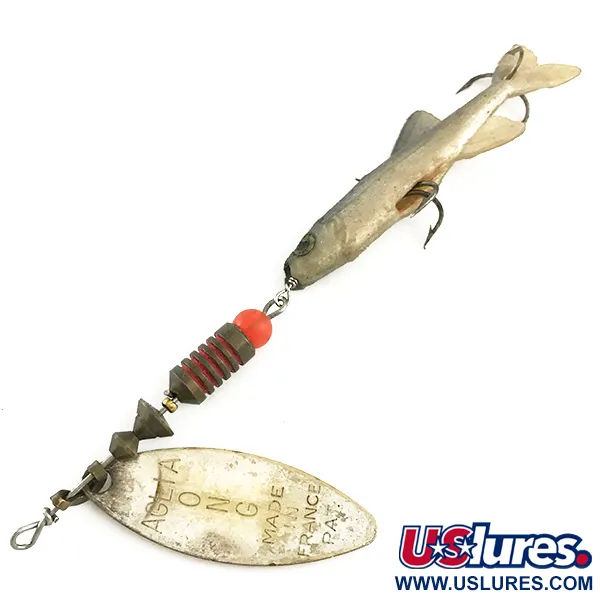 Mepps Aglia Long 2 Mino Spinner, Zilver, 9g, Wilgenblad, #6602