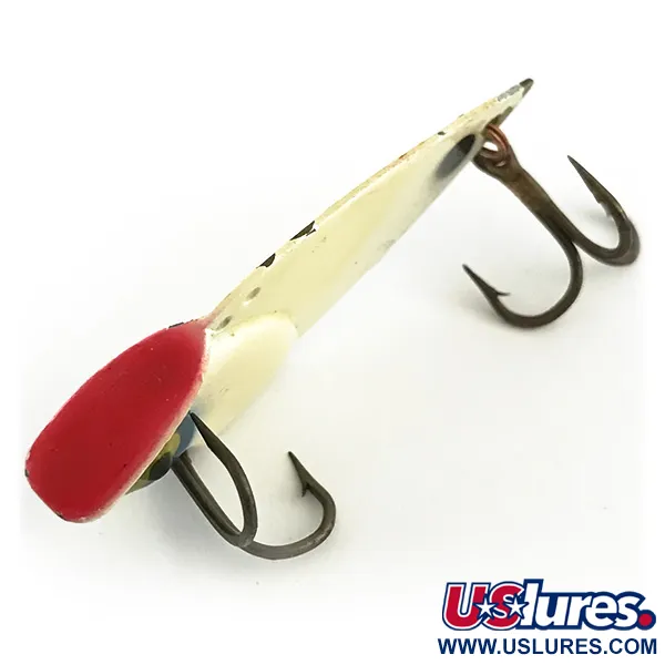 Cotton Cordell Gay Blade Blade Bait, Wit/Rood, 12.5g, Dubbele Oog, #6609