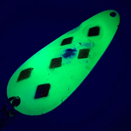 Blue Fox Aqua Spoon Lepel, Five of Diamond, 14g, Glow, #6612