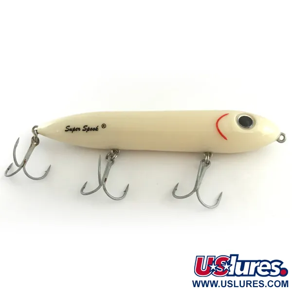 Heddon Super Spook Oppervlakkunaas, Wit, 25g, 3 Dreggen, #6618