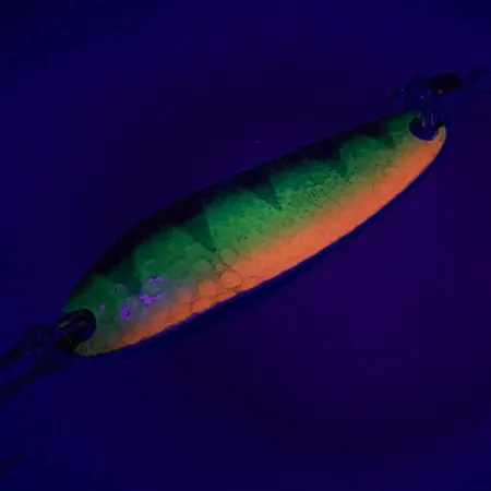 Luhr Jensen Krocodile Die #3 UV Lepel, Fire Tiger, 10g, #6631