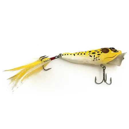 LiveTarget Popper Live Target Frog Oppervlaktekunstaas, Geel, 7g, #6660